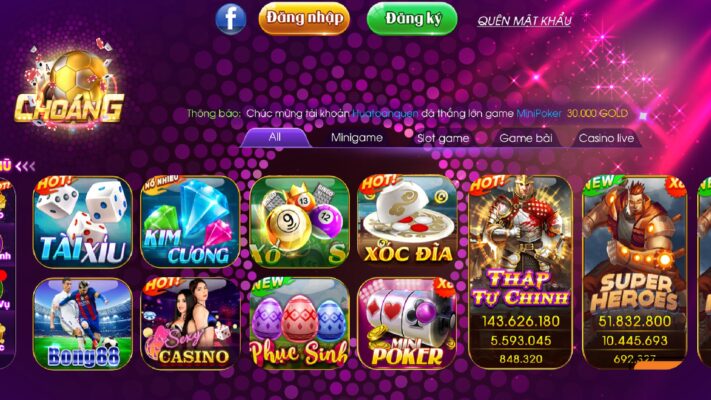 Sảnh game nổ hũ online Choangclub đưa anh em vào thiên đường